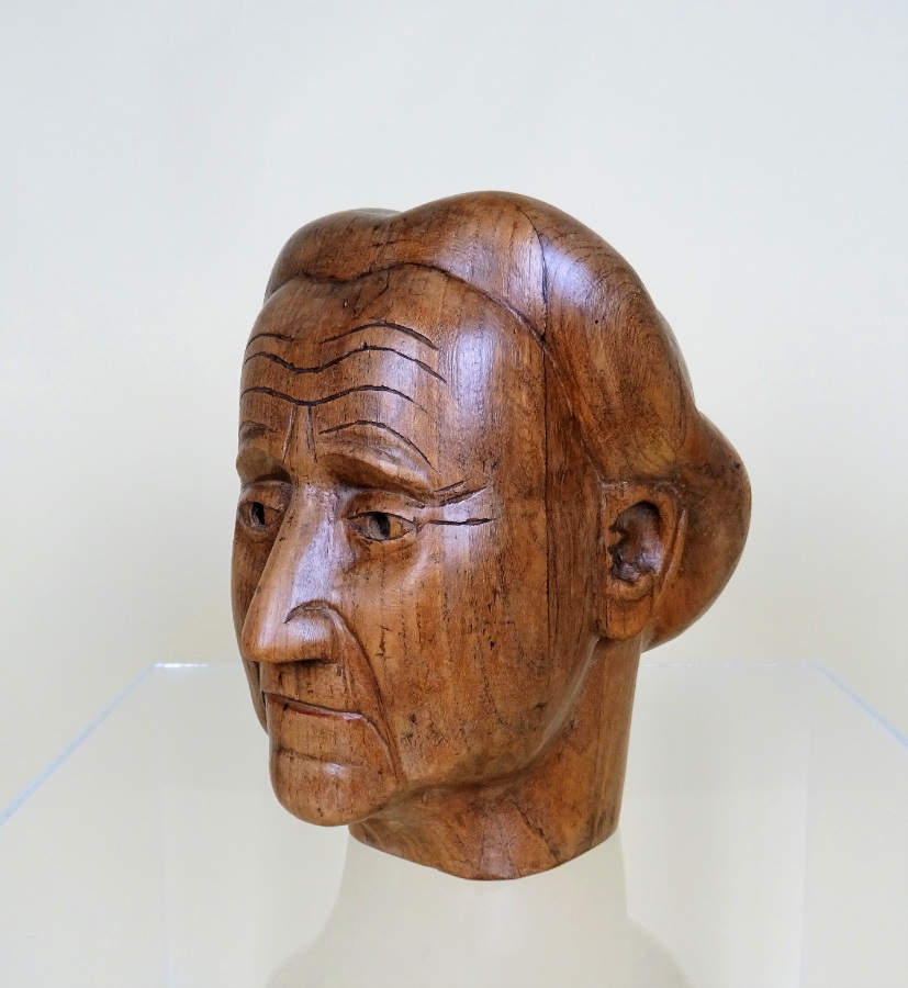 Early 20th Century Carved Milliner’s Display Head